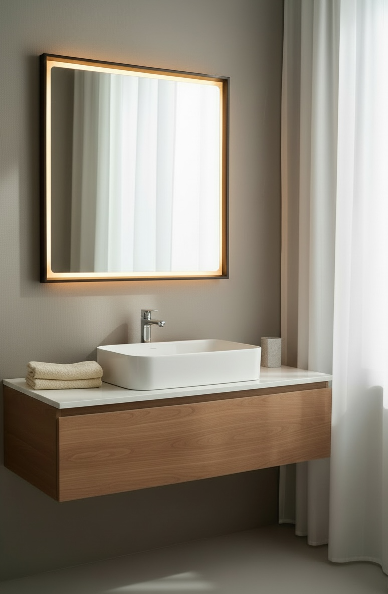 Brown-gold Tray Dc Mirror