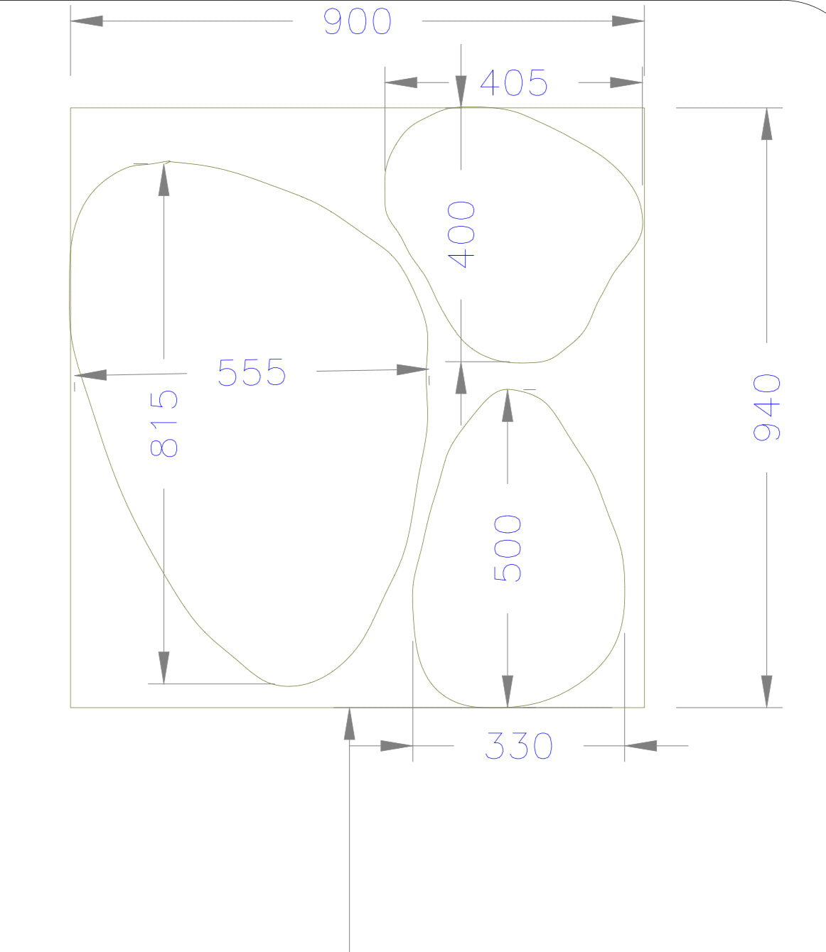 Black pebbles dc mirror