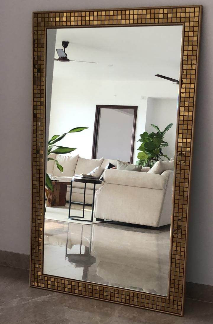Gold Mosaic Dresser Mirror
