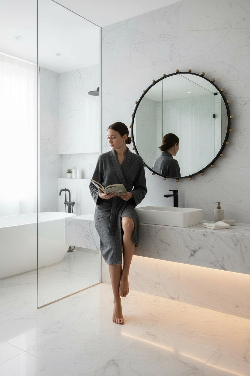 Black & Gold Scorpion DC Mirror