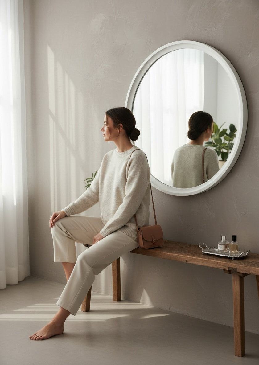 White-bowl Decorative Mirror