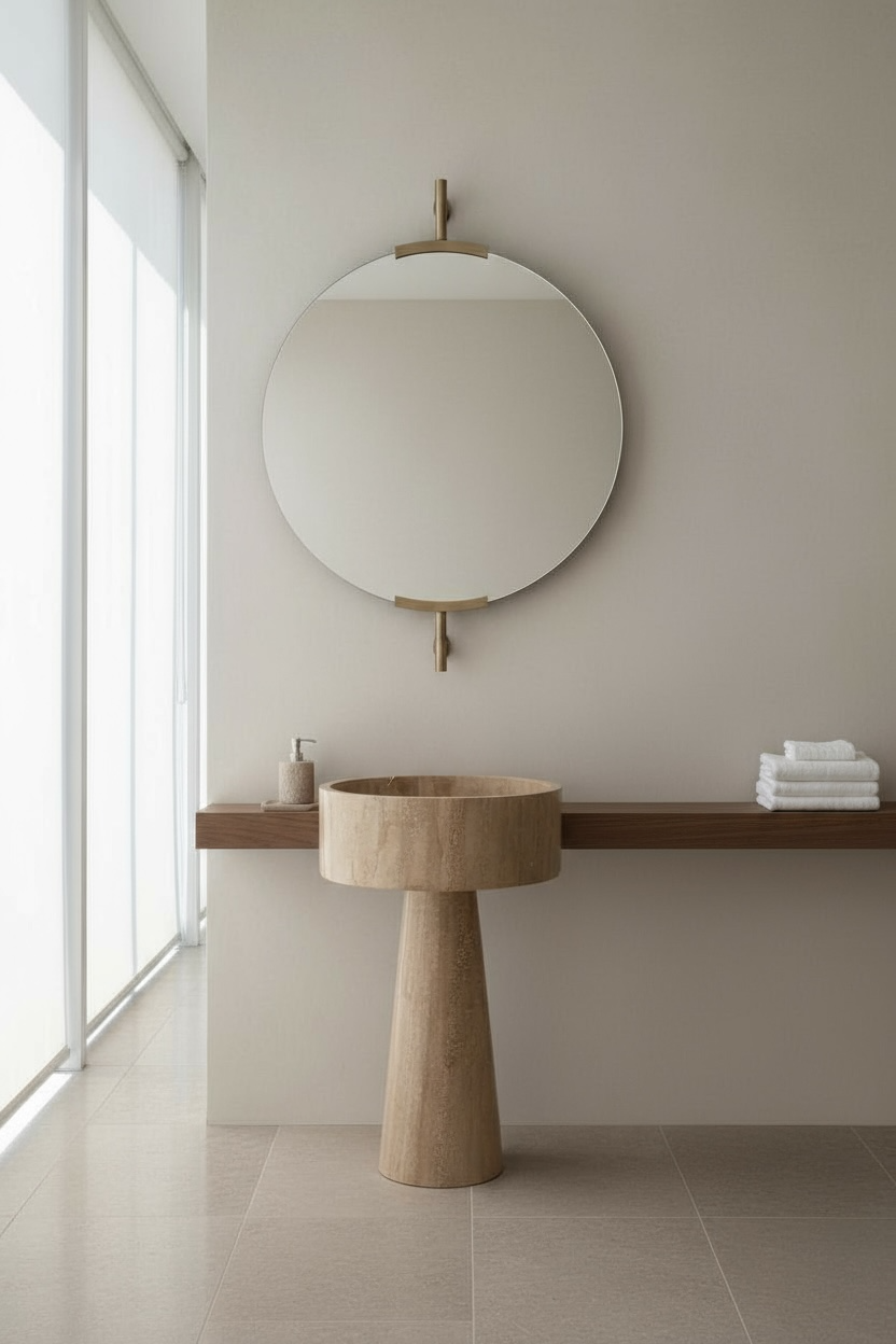 Mihold gold bathroom mirror