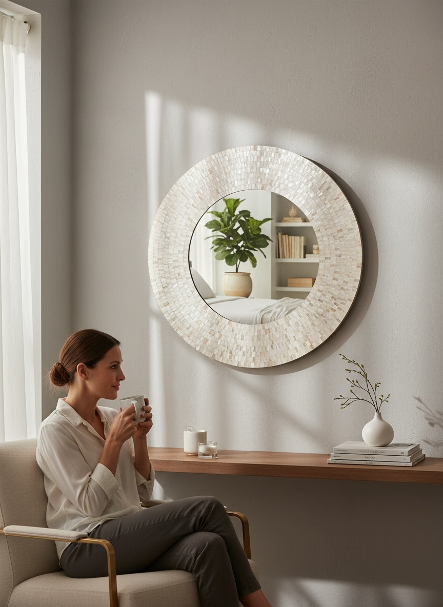 Ivory Love Decorative Mirror