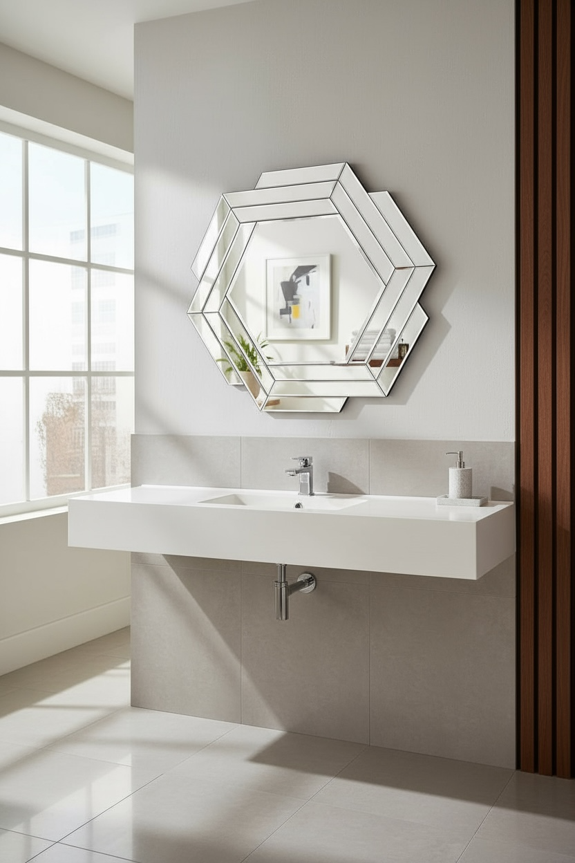 Hexpex venetian mirror