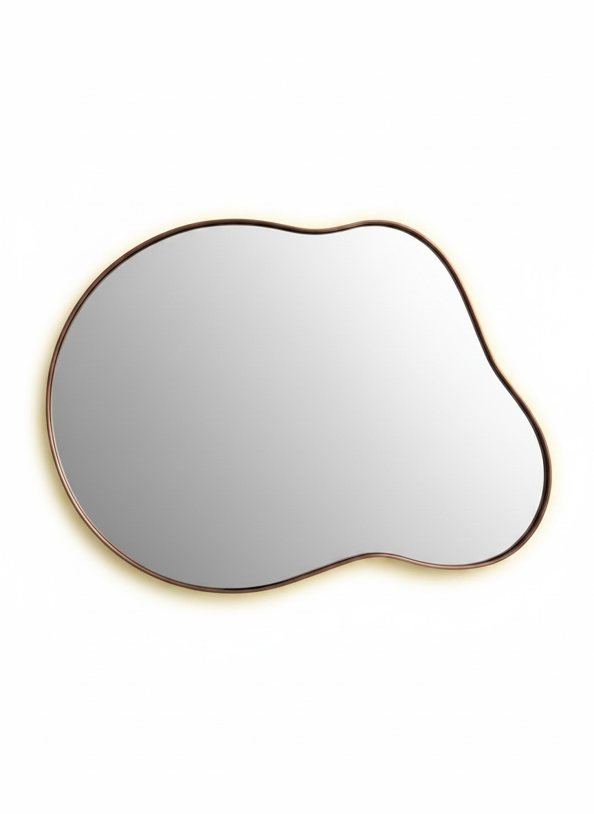 Zudo copper backlit mirror