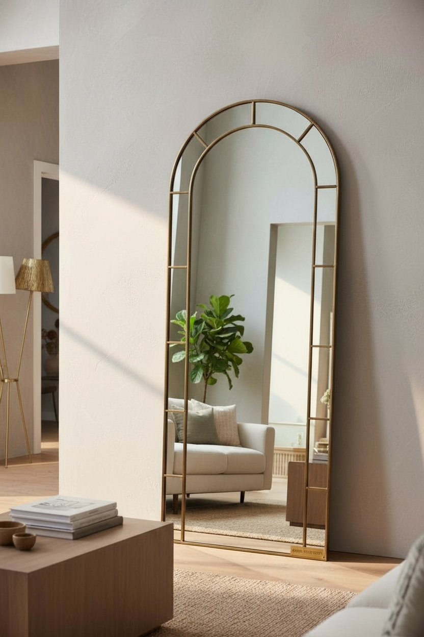 Golden Glaze Dresser Mirror