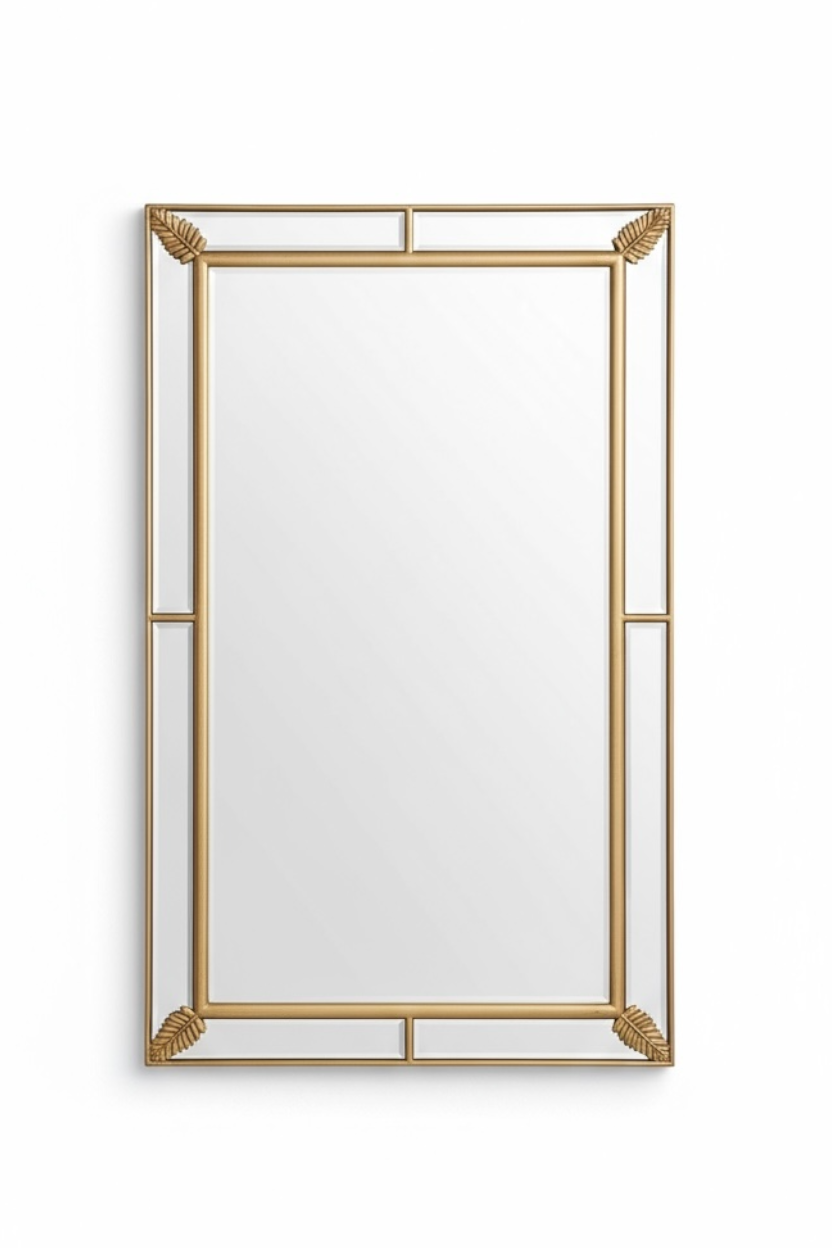 Antique gold leafsy dc mirror