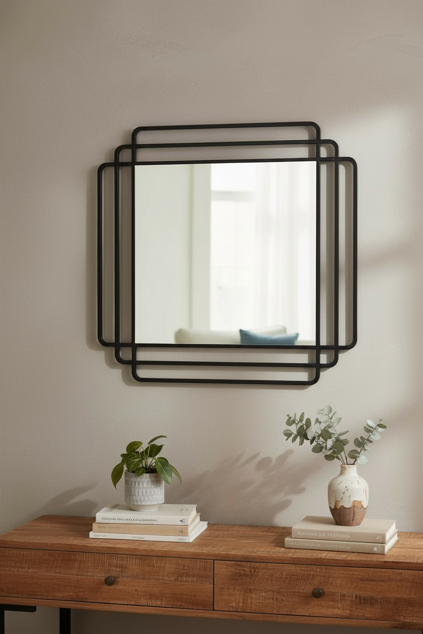 Three Lines Metal Dc Mirror