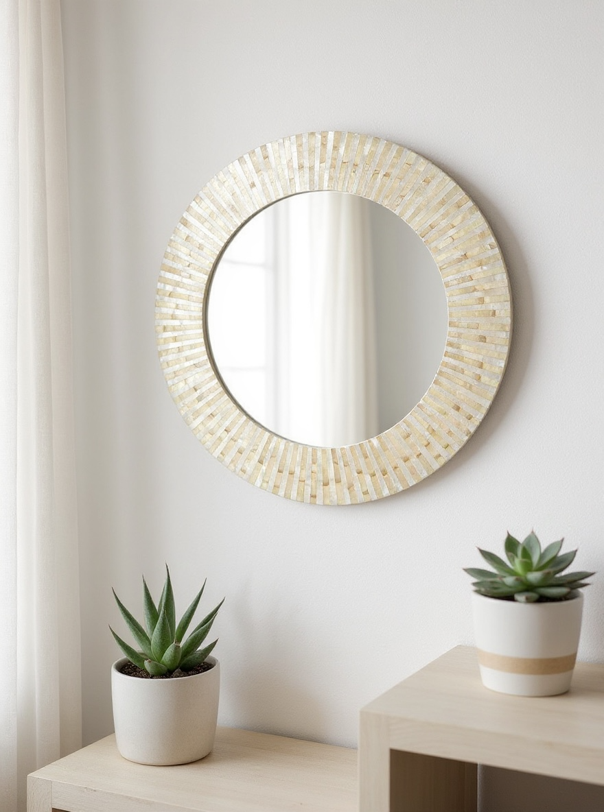 Peal Beige & Ivory Mirror