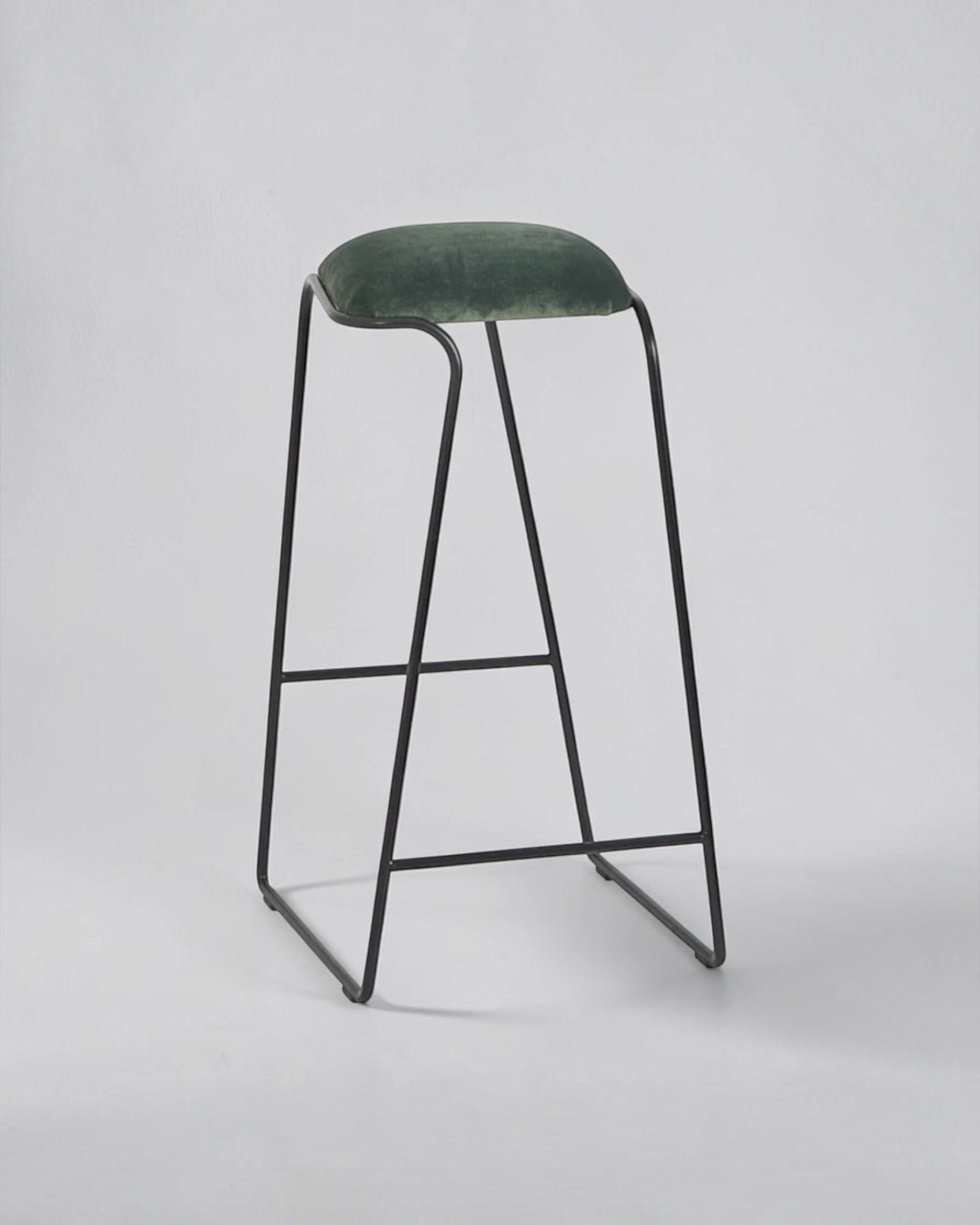 Modern Minimal Iron Bar Stool