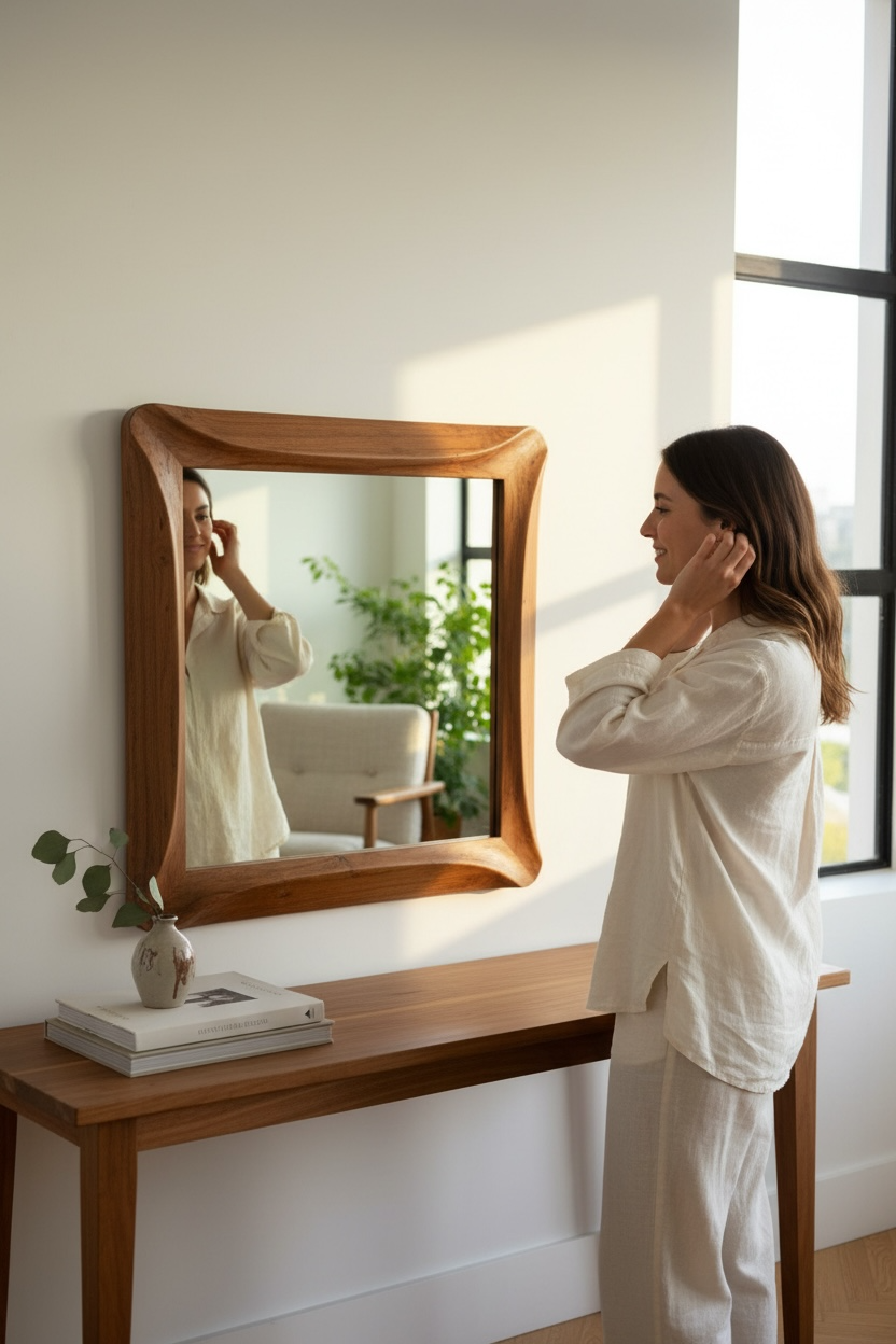 Brown-x Decorative Mirror