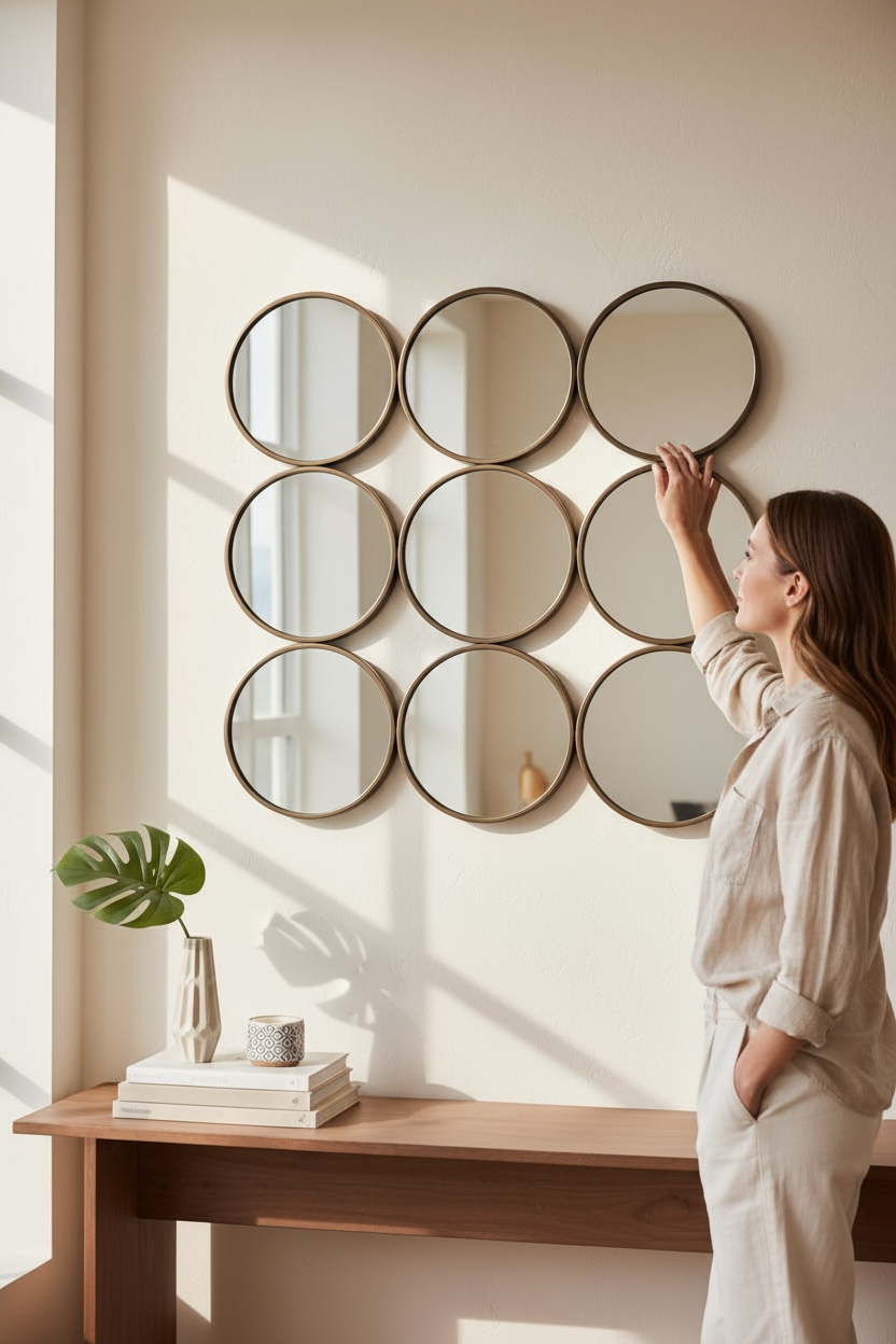9 Balls Decorative Mirror