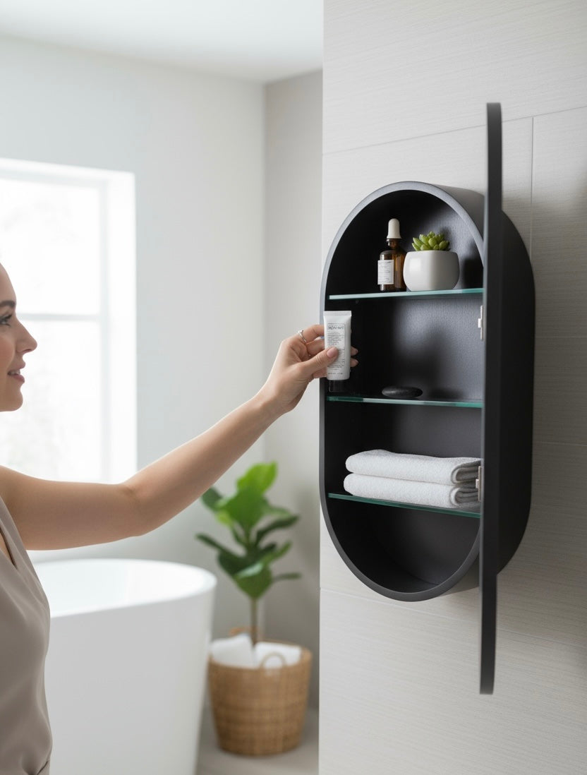 Oval Storage Dc Mirror