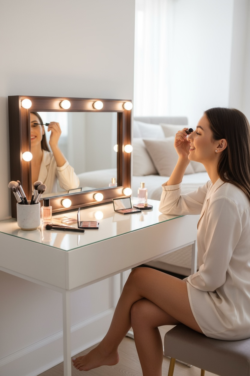 Walnut Z10 Vanity mirror