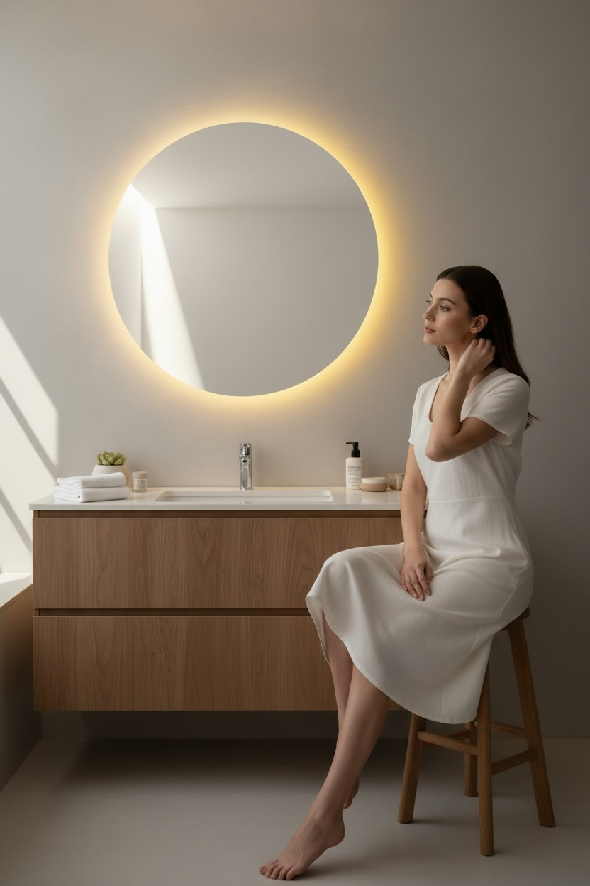 Dx7 Warm White Led Mirror
