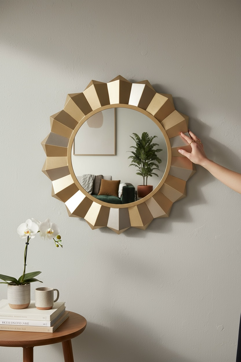 Rostand Metal Gold Mirror