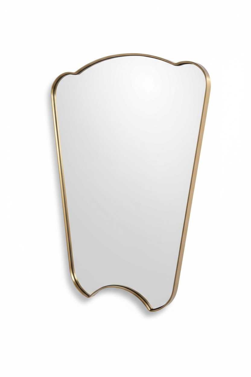 Orchi brushed gold dc mirror