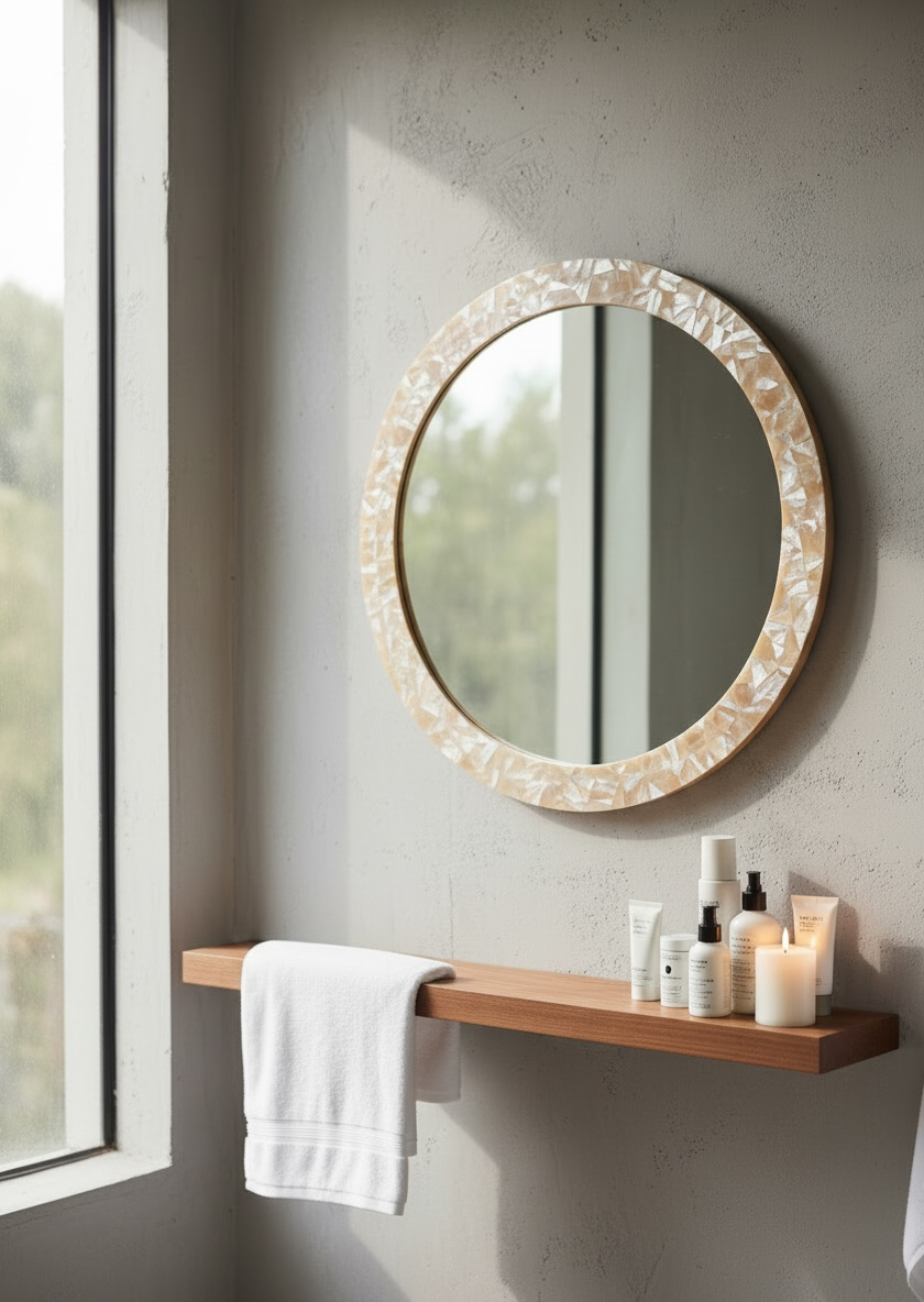 Ivory Rose Decor Mirror