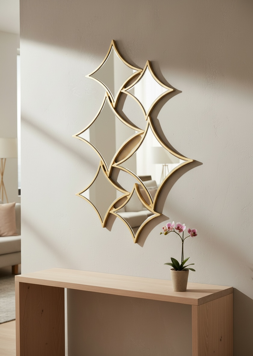Golden Glazes Decorative Mirror