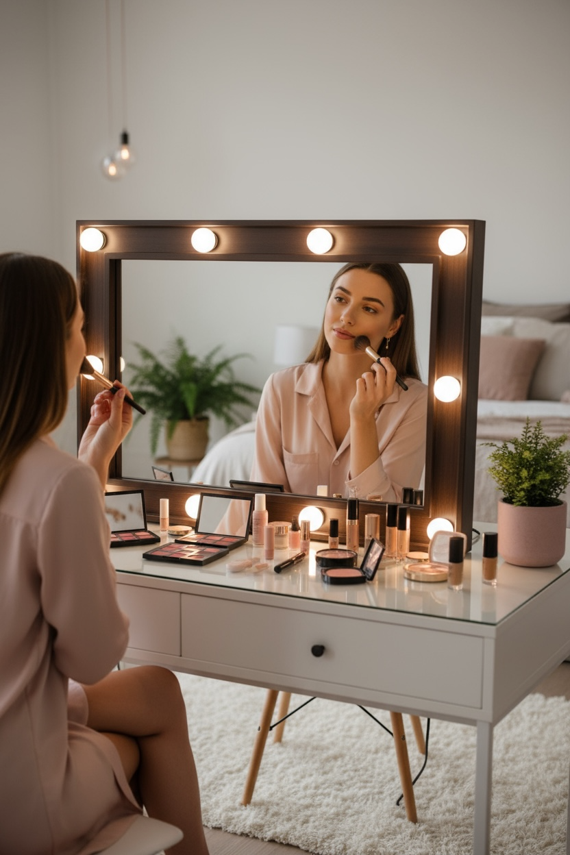 Walnut Z10 Vanity mirror