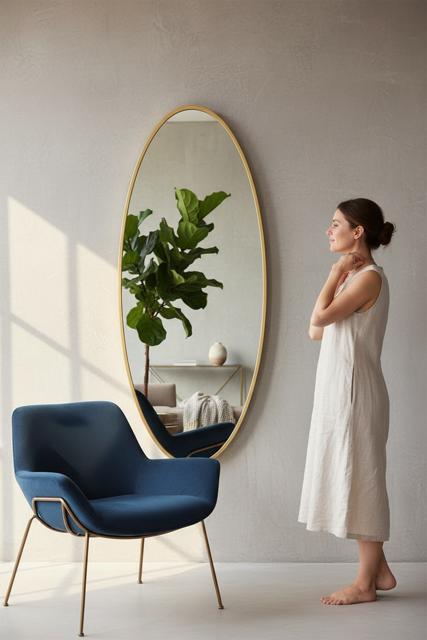 Great Oval Long Mirror