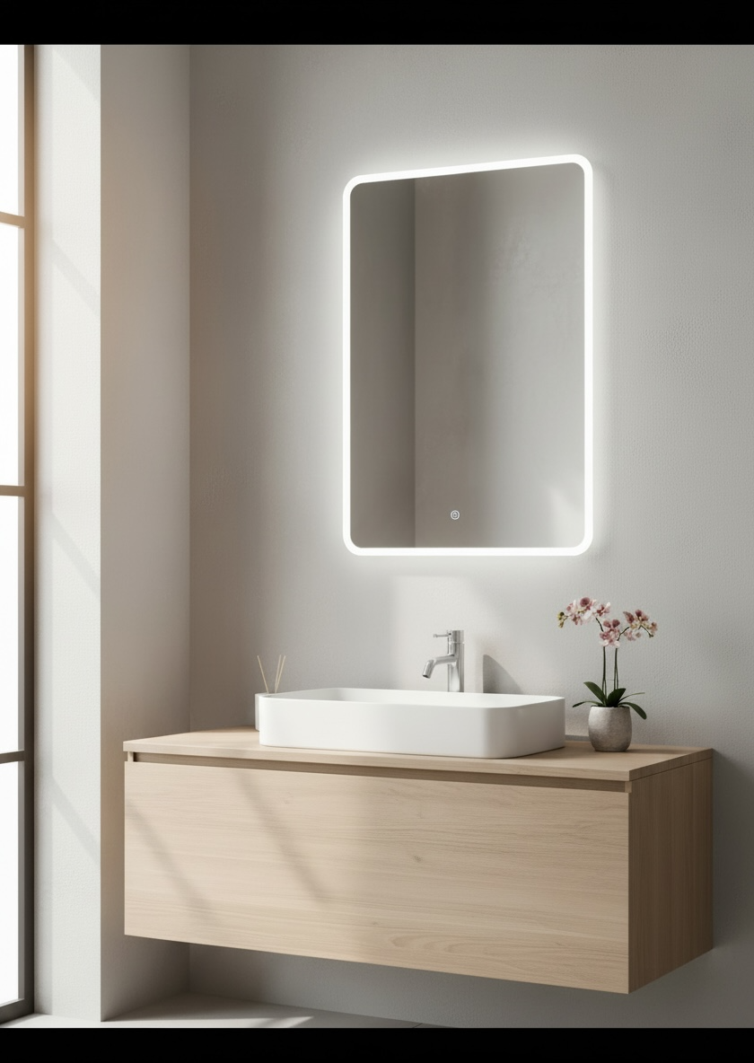 Ogee LED Backlit Mirror