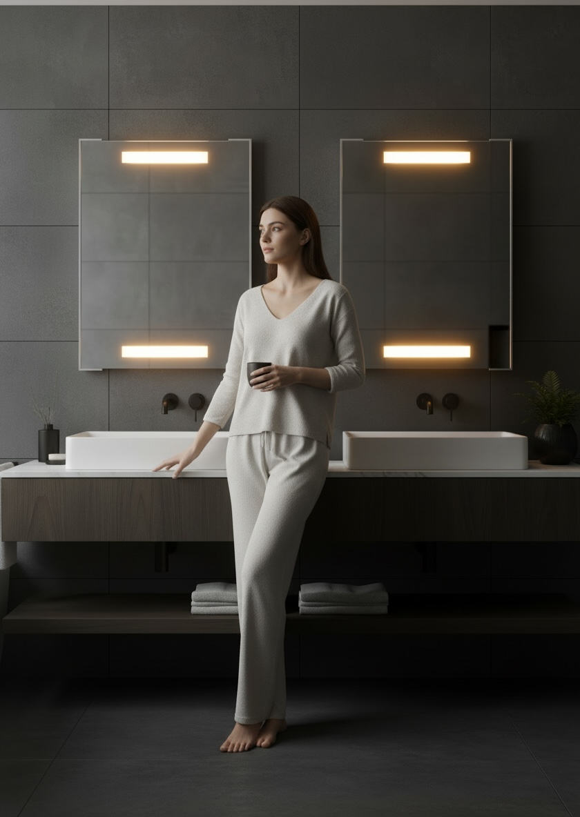 Warm White Mirror