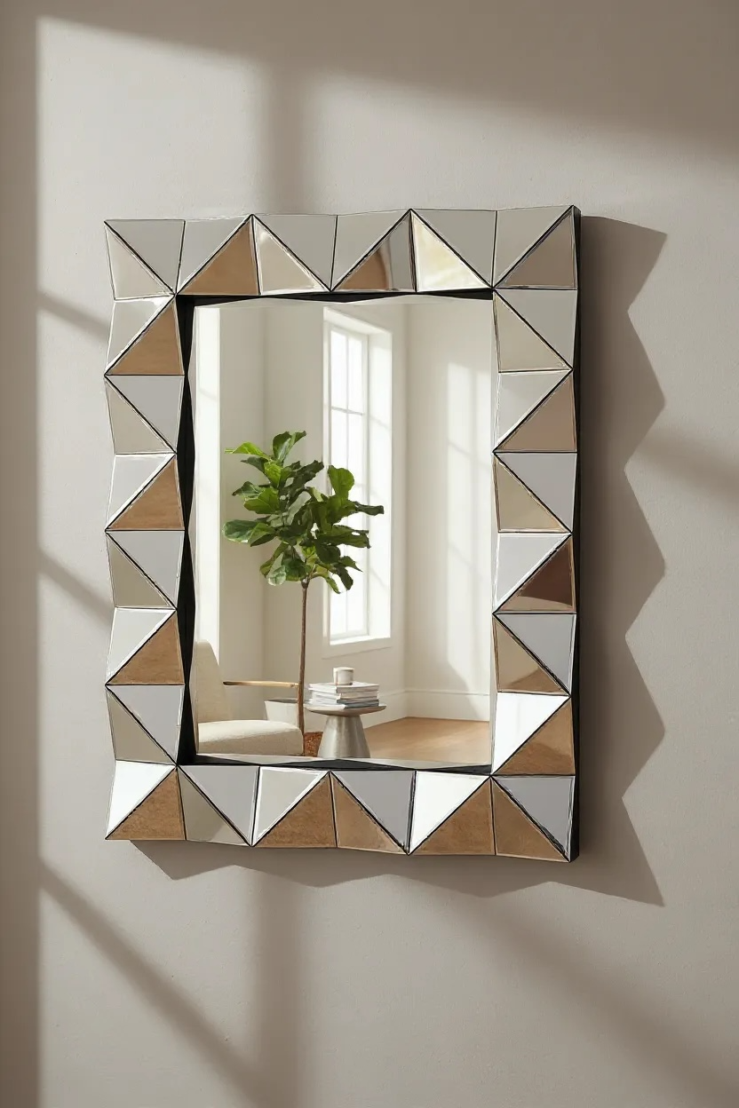 Amaze Squares Decorative Mirror