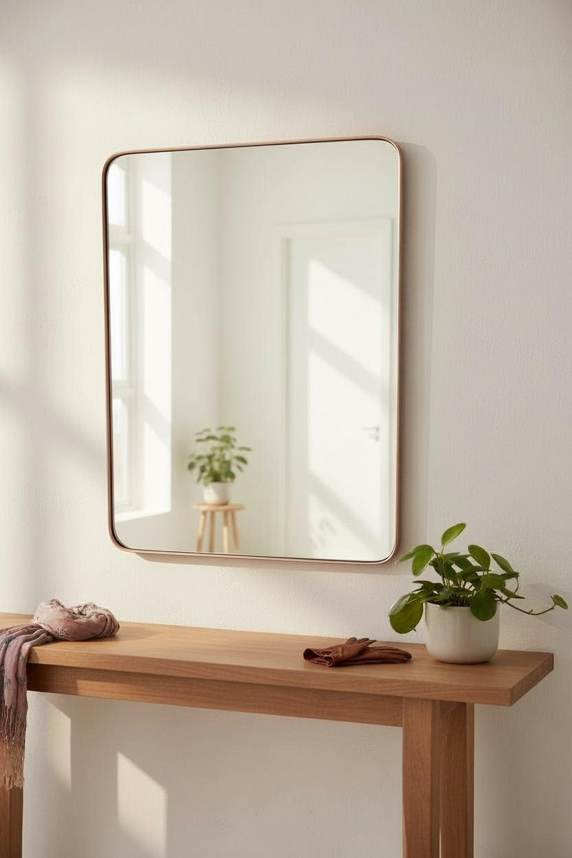 Copper Rues Decorative Mirror