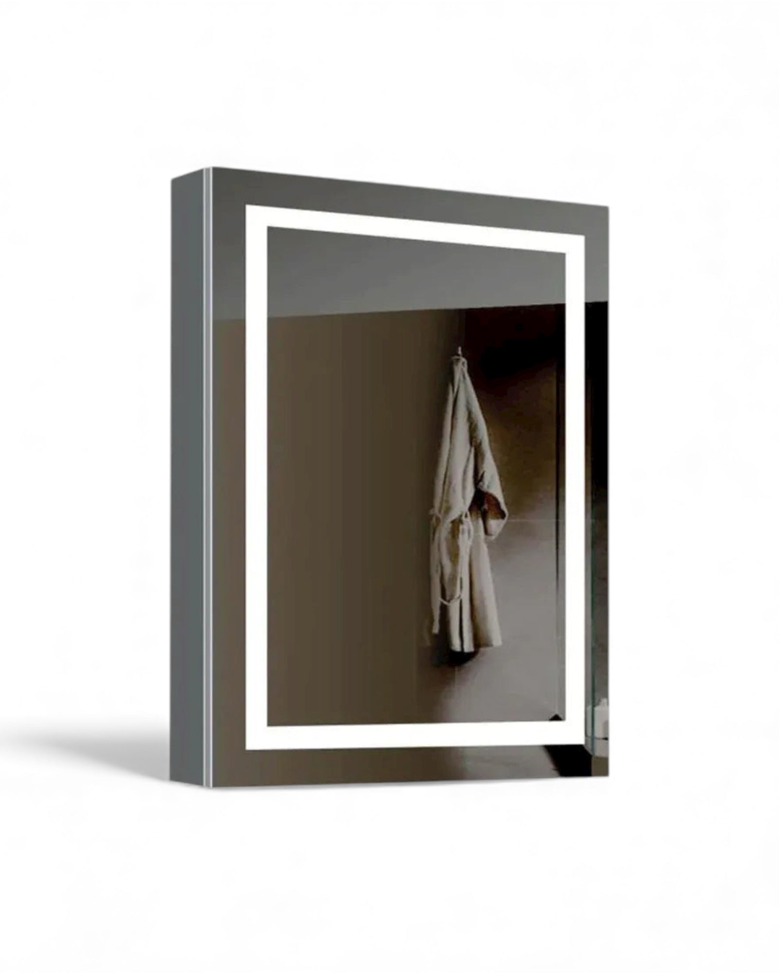 White Storage LED Mirror