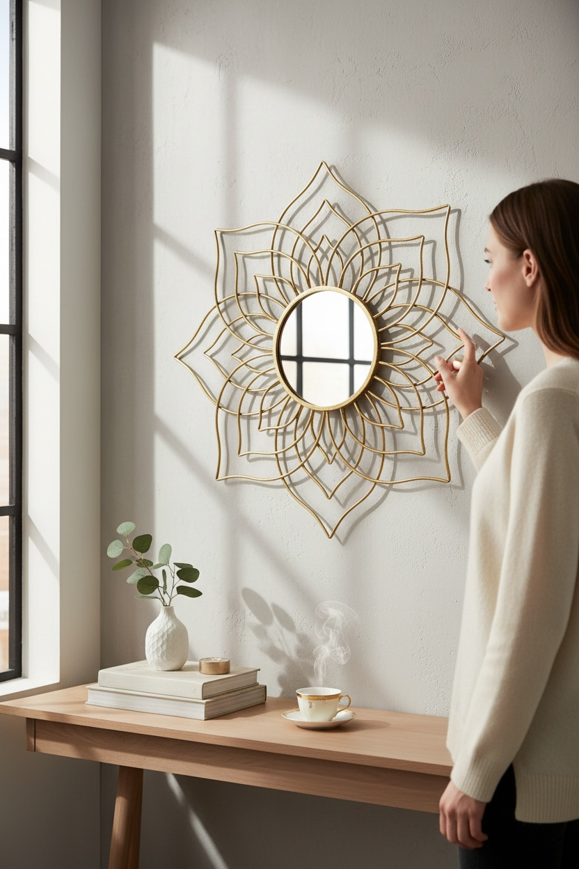 Petals Love Decorative Mirror