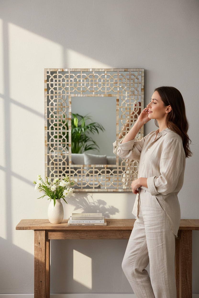 Ivory Mpearl DA Mirror