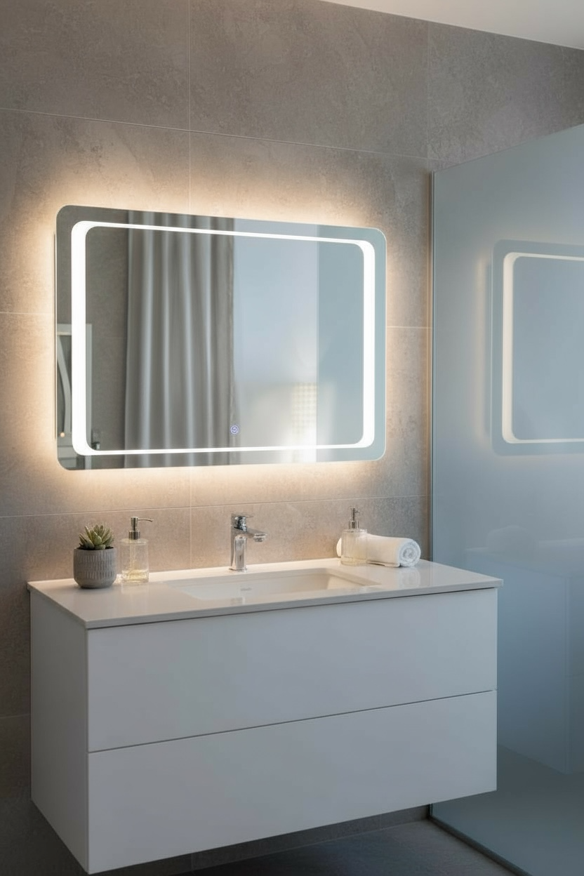 Pleasure Cool White LED Mirror