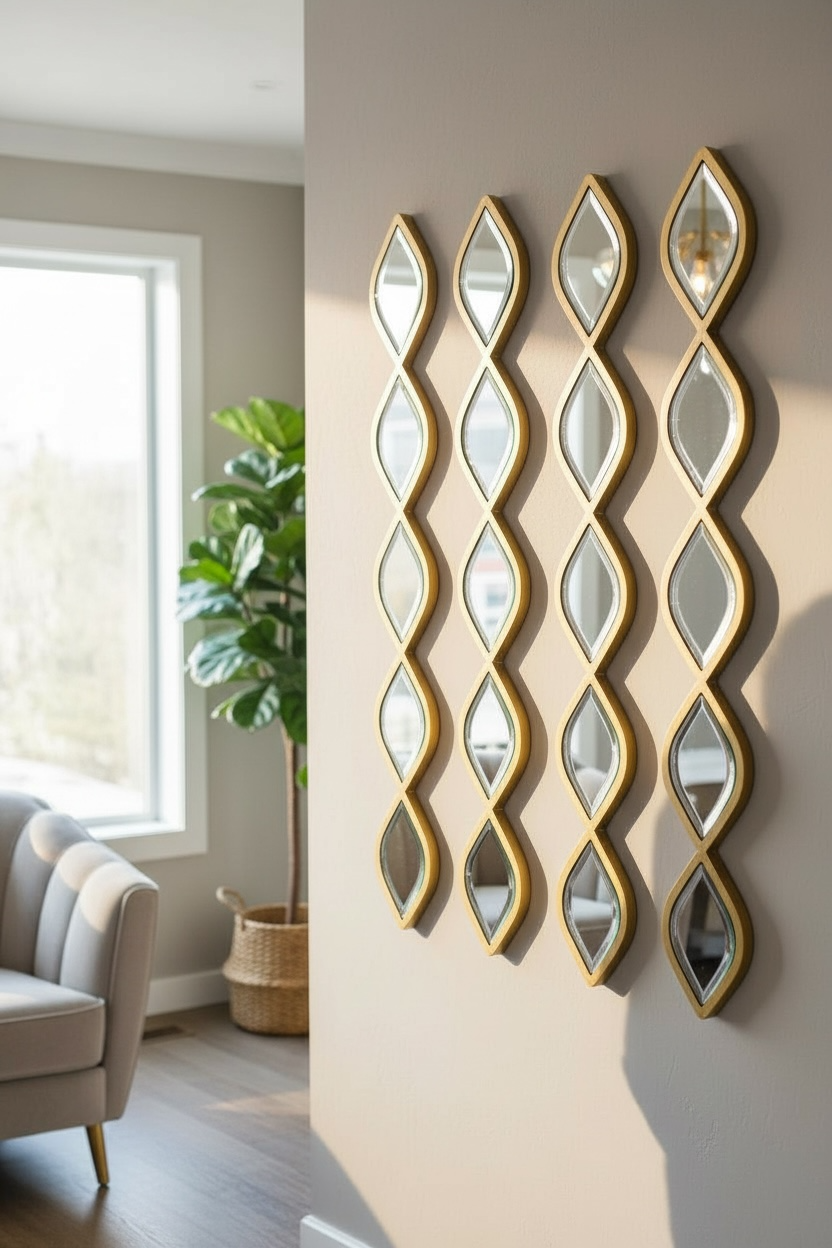 Dropping Leafs Decorative Mirror