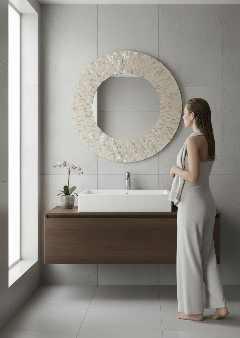 Ivory Love Decorative Mirror
