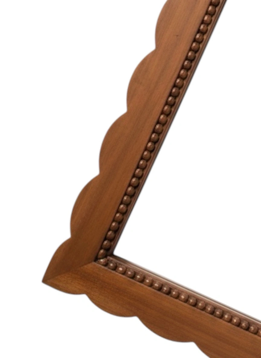 Weaving Teak Full length Mirror