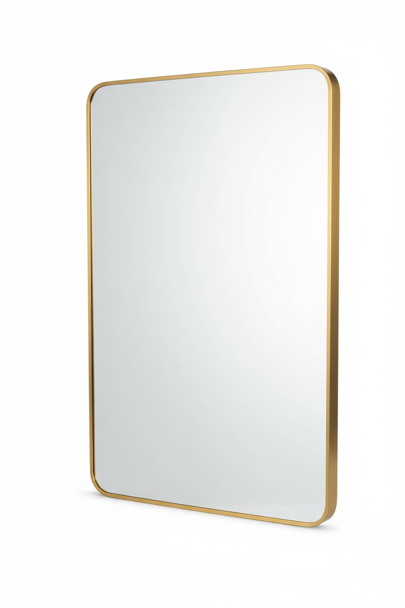Gilzi Gold Aluminium Dc Mirror