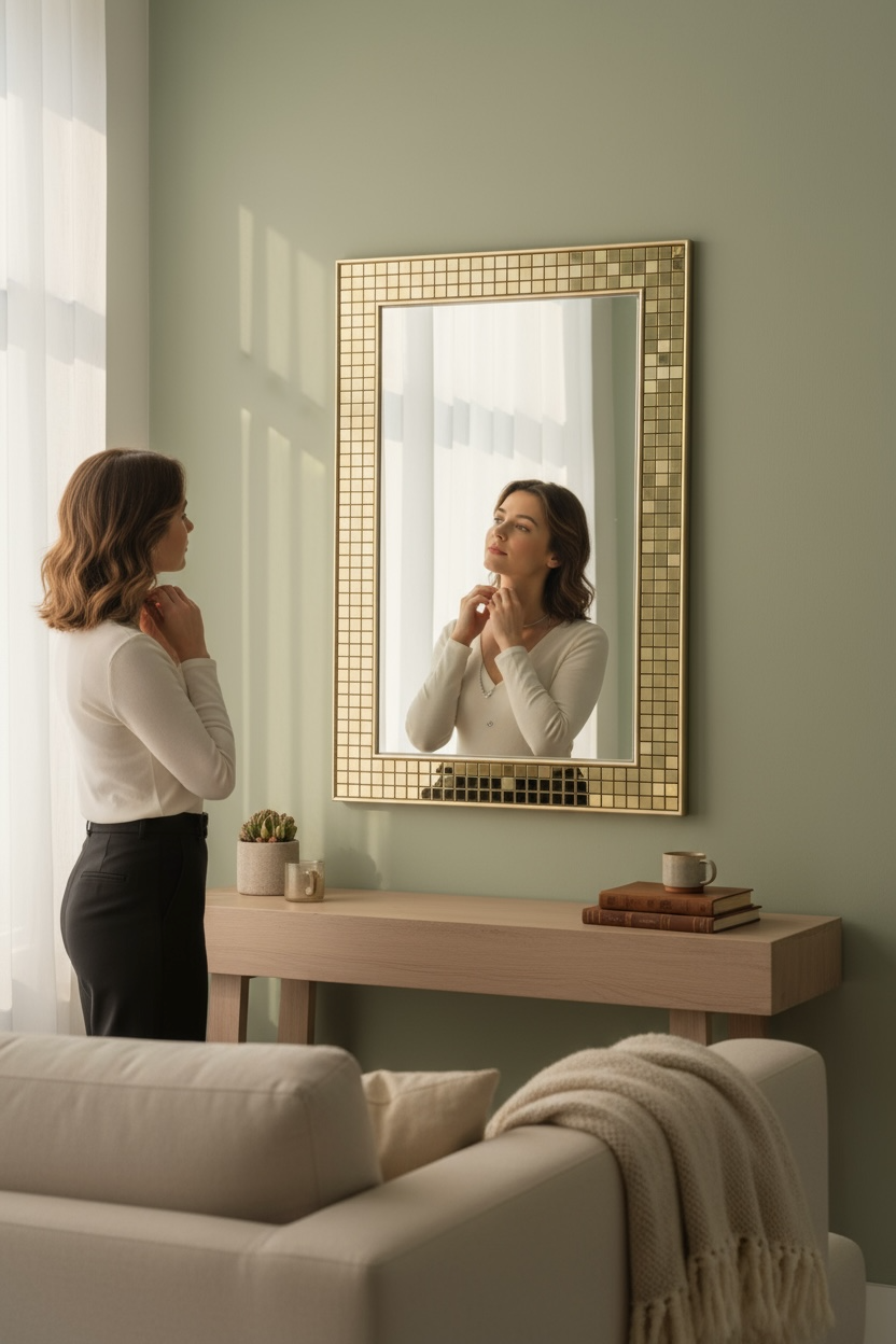 Italian Gold Mosaic DG Mirror