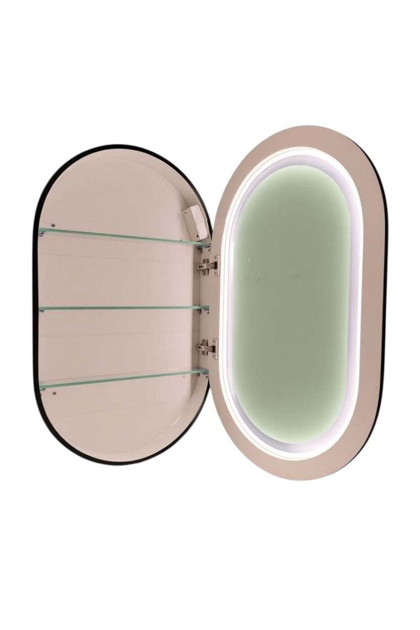 Black Capsule Storage led mirror