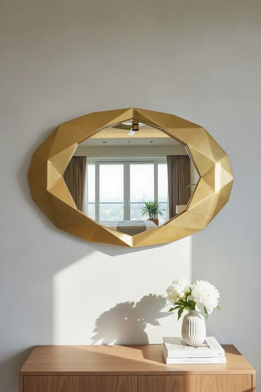 Diamond Cut Decorative Mirror