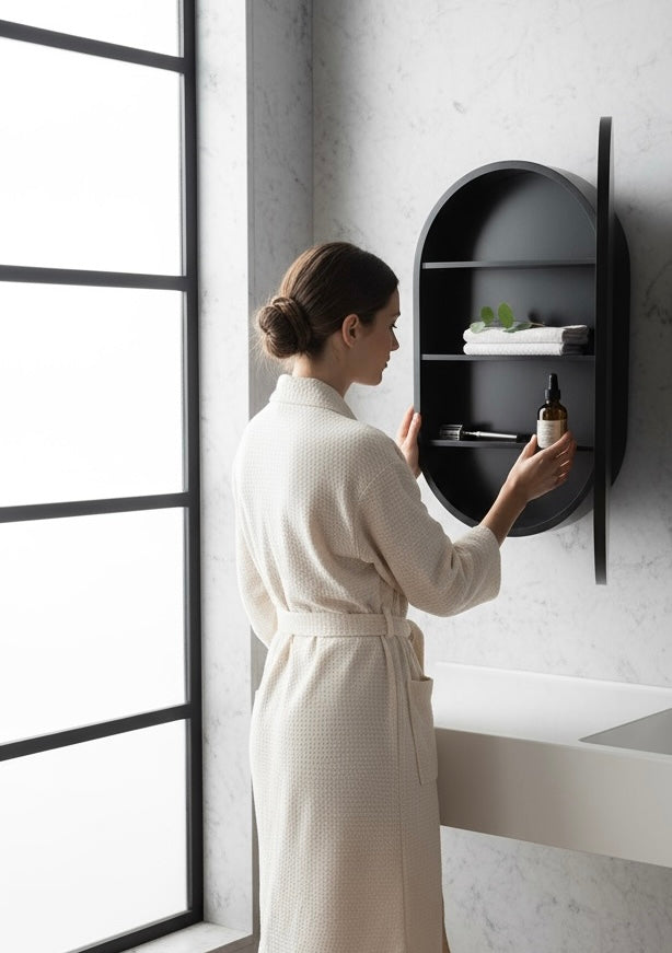 Oval Storage Dc Mirror