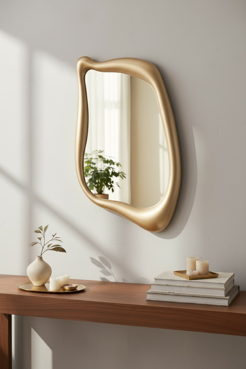 Orgis gold decorative mirror