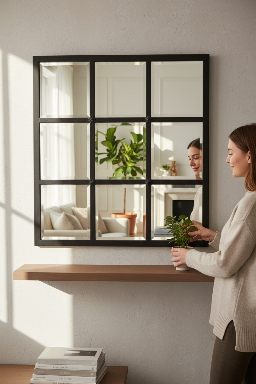 Ninebex black dc mirror