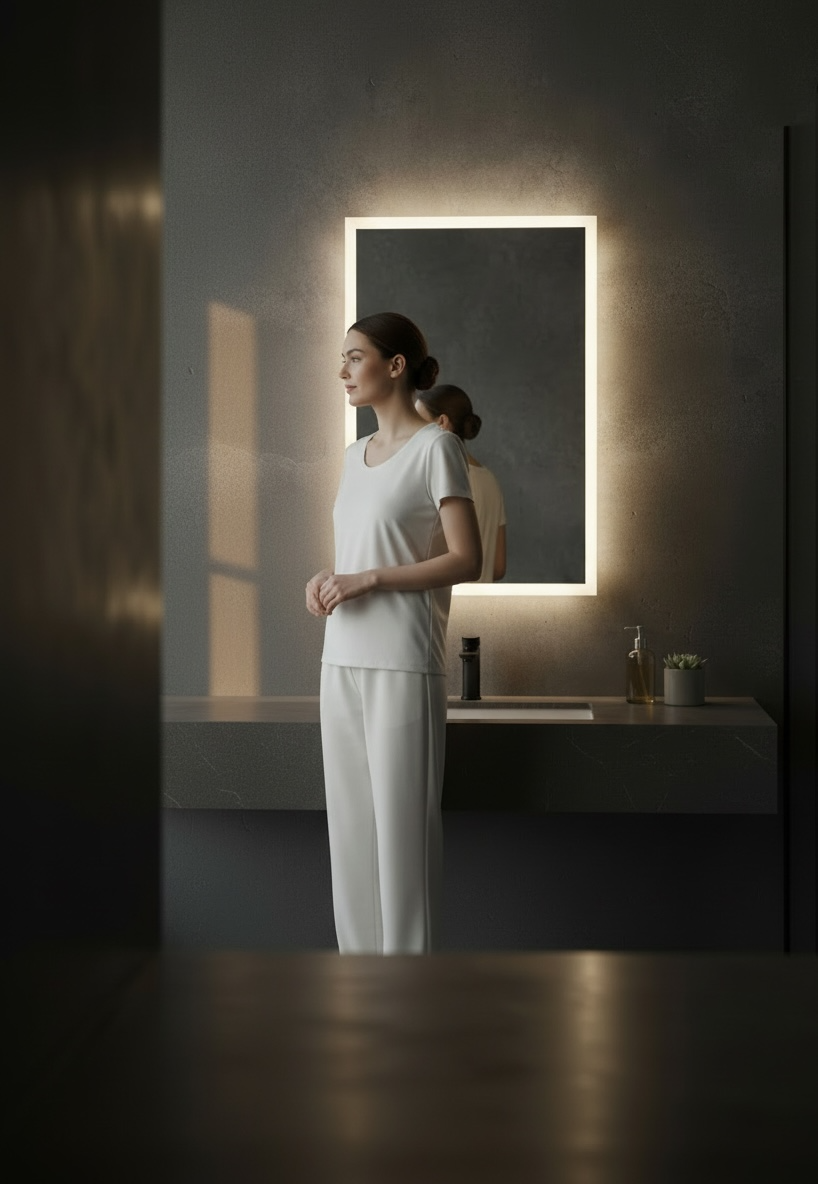 Backlit 3K Bathroom Mirror