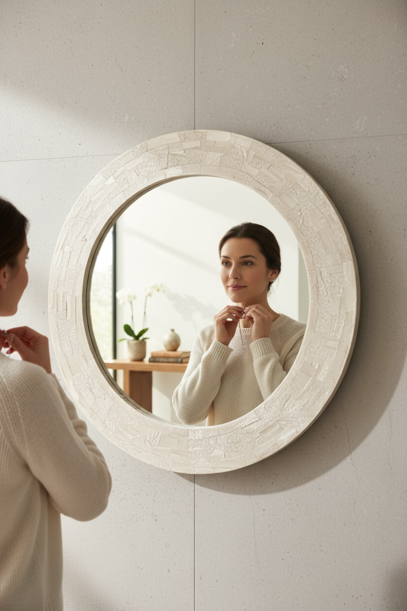 Ivorian MOP Decorative Mirror