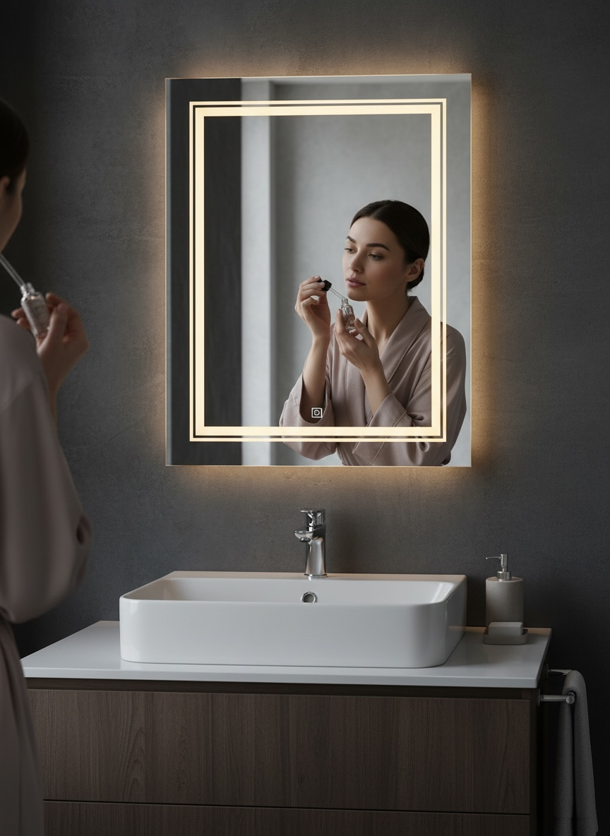 Warm White 3k LED Mirror