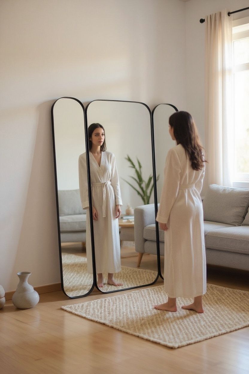 Trioe full length dresser mirror