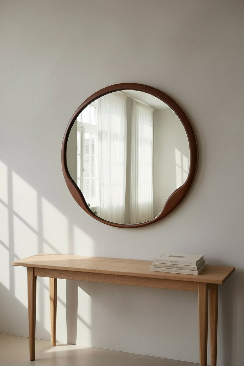 Teak fusion decorative mirror