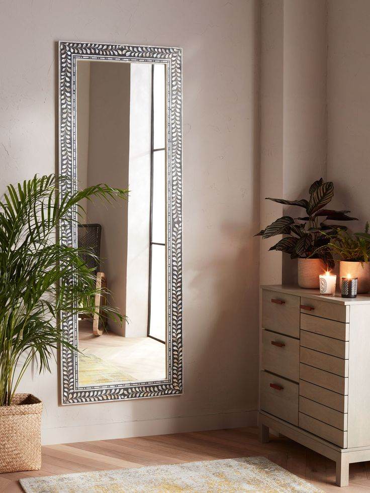 Blossom Full length mother of pearl mirror - Mirrorwalla