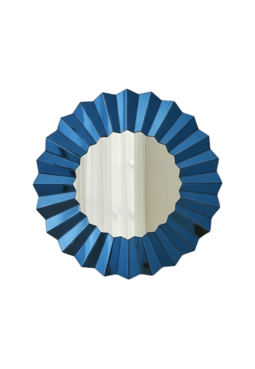 Blue Waves Decorative Mirror